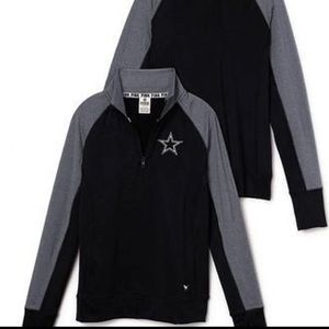 Victoria Secret PINK Cowboys Quarter Zip